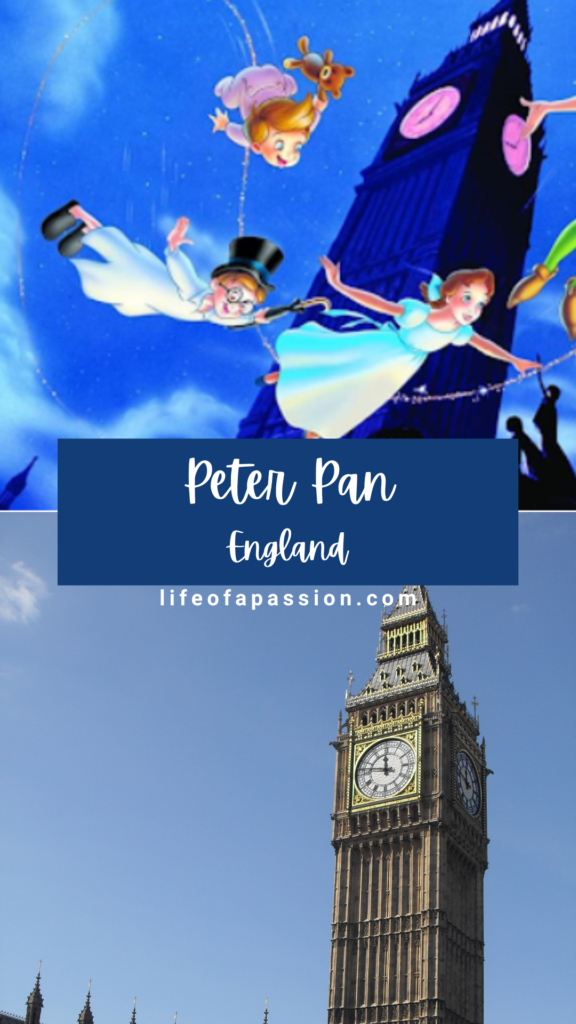 Disney movie film locations in real life - peter pan, london, england