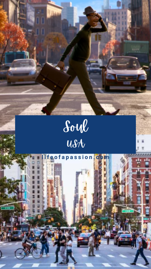 Disney movie film locations in real life - soul new york