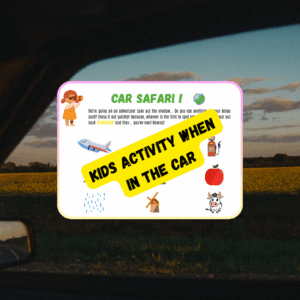 Kids Activity in the Car: Car Safari
